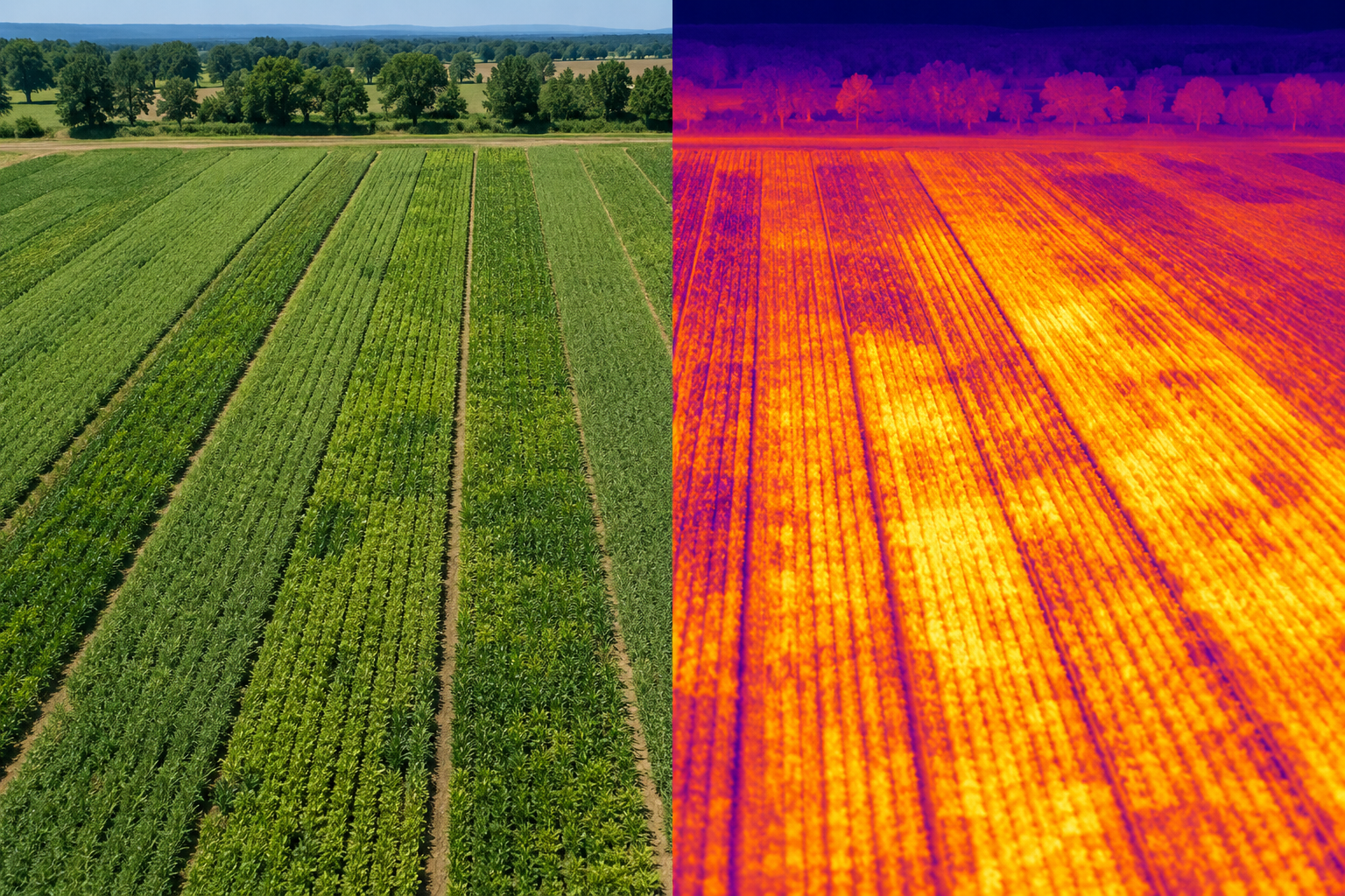 Imagen térmica obtenida mediante UAV